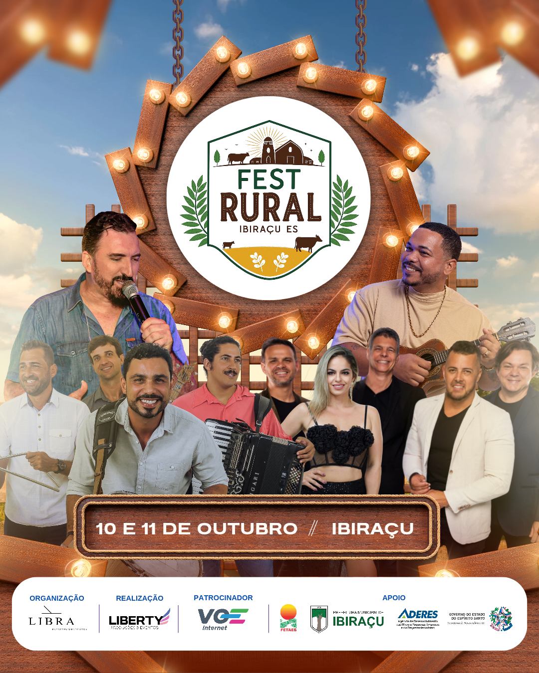 Fest Rural movimenta Ibiraçu com música, cultura e produção local nos dias 10 e 11 de outubro