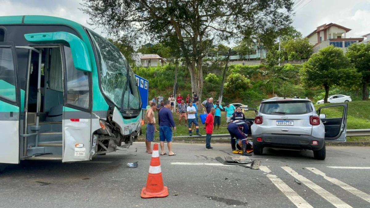 João Neiva | Avós e neto ficam feridos em acidente na BR 101