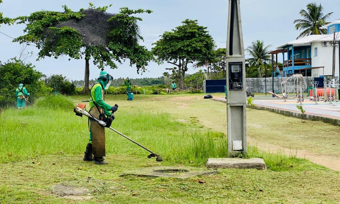 Limpeza urbana é intensificada em Aracruz