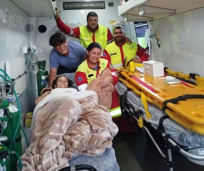 Bebê nasce em pleno carnaval em base de apoio de concessionária da BR-101, em Ibiraçu