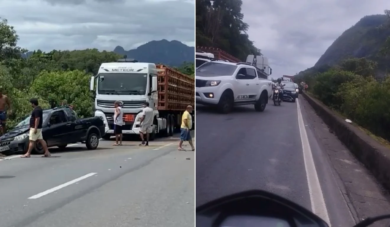 Acidente com quatro veículos deixa dois feridos em Ibiraçu