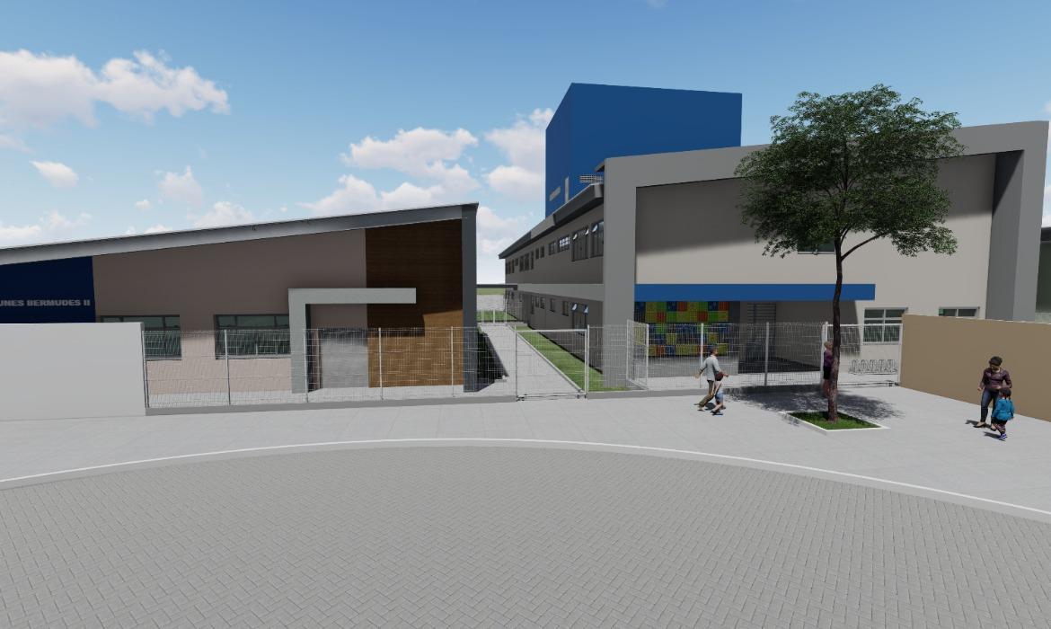 Obras de construção da nova Emef Zilca Nunes Vieira Bermudes é retomada em Aracruz