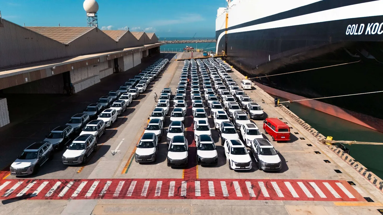 Portocel faz primeira operação com GWM e chega a 50 mil carros importados em 2026