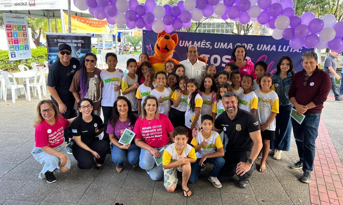 Agosto Lilás: ação transforma o Centro em espaço de cuidado e fortalecimento das mulheres